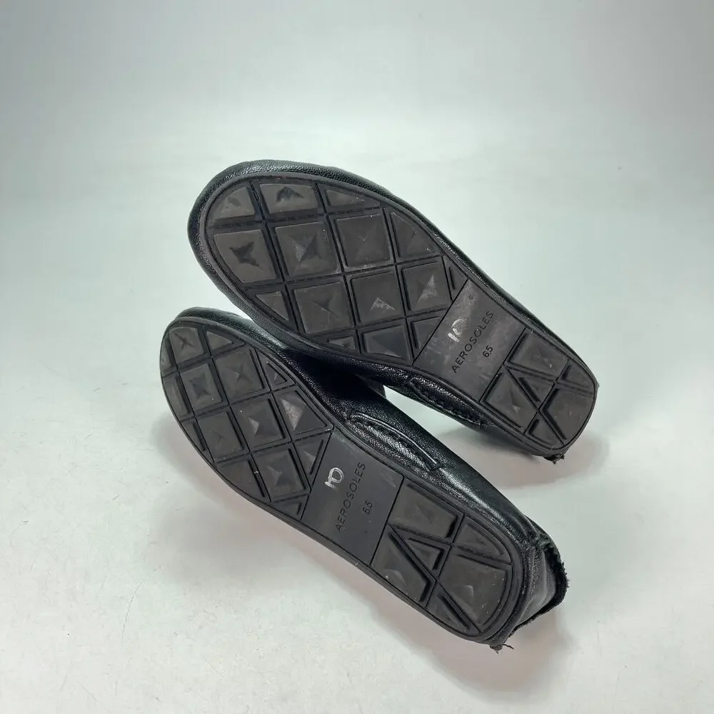 Aerosoles Coby Black Comfort Loafers Slip On Casual Shoes Women’s Size 6.5M